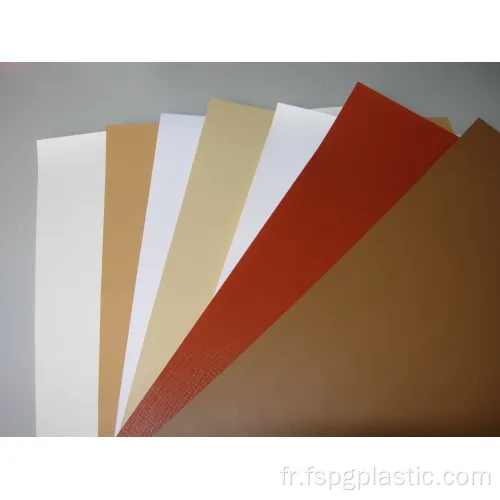 Calendrier de feuille rigide transparent PVC PVC Film